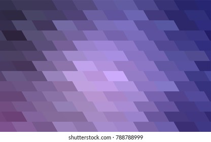 Light Purple vector polygonal illustration consisting of rectangles. Rectangular design for your business. Creative geometric background in origami style with gradient.