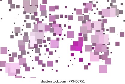 Light Purple vector polygonal illustration consisting of rectangles. Rectangular design for your business. Creative geometric background in origami style with gradient.