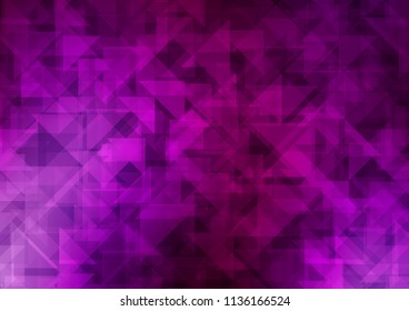 Light Purple vector polygonal polygonal. Modern geometrical abstract illustration with gradient. The polygonal design can be used for your web site.