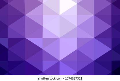 Light Purple vector polygonal pattern. A sample with polygonal shapes. The template for cell phone's backgrounds.