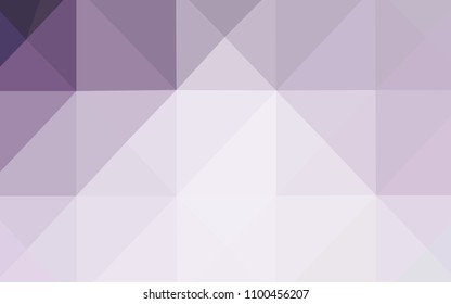 Light Purple vector polygonal pattern. Shining polygonal illustration, which consist of triangles. The best triangular design for your business.