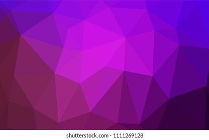 Light Purple vector polygonal pattern. Colorful illustration in abstract style with gradient. A completely new design for your business.