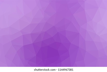 Light Purple vector polygonal pattern. Geometric illustration in Origami style with gradient.  Brand new style for your business design.