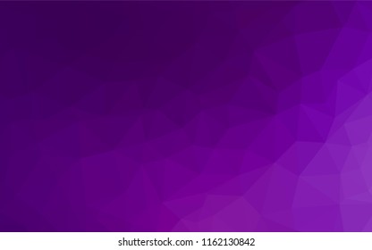 Light Purple vector polygonal pattern. Colorful illustration in abstract style with gradient. A new texture for your design.
