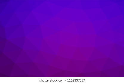 Light Purple vector polygonal pattern. A vague abstract illustration with gradient. The template can be used as a background for cell phones.