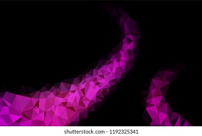 Light Purple vector polygonal pattern. Colorful abstract illustration with gradient. Brand new style for your business design.