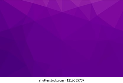 Light Purple vector polygonal pattern. Modern geometrical abstract illustration with gradient. Brand new design for your business.