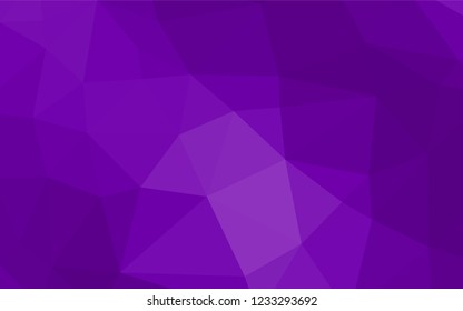 Light Purple vector polygonal pattern. A vague abstract illustration with gradient. Triangular pattern for your business design.