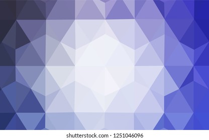 Light Purple vector polygonal pattern. A sample with polygonal shapes. Textured pattern for your backgrounds.