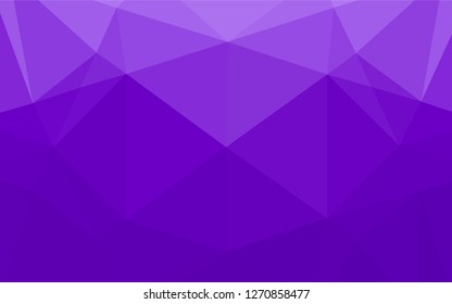 Light Purple vector polygonal pattern. A vague abstract illustration with gradient. A new texture for your design.