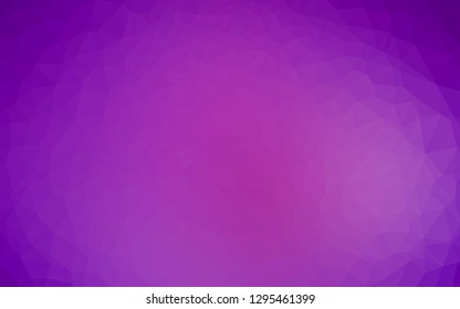 Light Purple vector polygonal pattern. Modern geometrical abstract illustration with gradient. Template for your brand book.