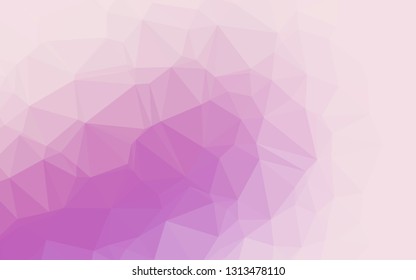 Light Purple vector polygonal pattern. Brand new colorful illustration in with gradient. Textured pattern for background.