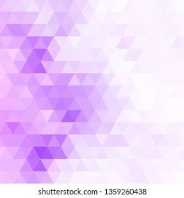 Light Purple vector polygonal pattern. Colorful abstract illustration with gradient. A new texture for your design