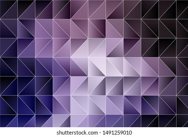 Light Purple vector polygonal pattern. Elegant bright polygonal illustration with gradient. Polygonal design for your web site.
