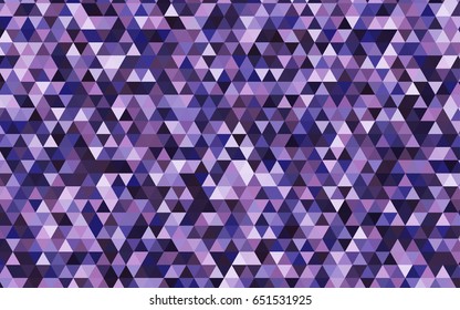 Light Purple vector polygonal pattern. A vague abstract illustration with gradient. Triangular pattern for your business design.