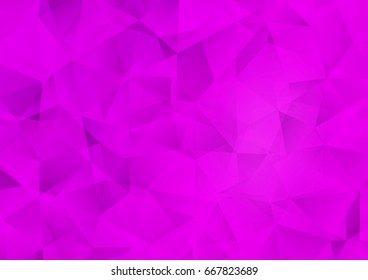 Light Purple vector polygonal pattern. Modern geometrical abstract illustration with gradient. The textured pattern can be used for background.