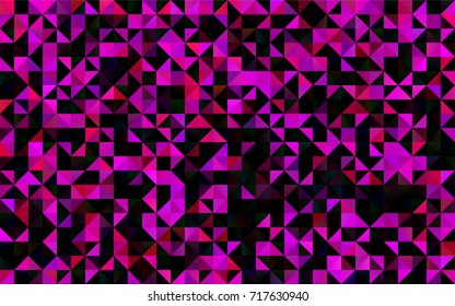 Light Purple vector polygonal pattern. Creative illustration in halftone style with gradient. The elegant pattern can be used as part of a brand book.
