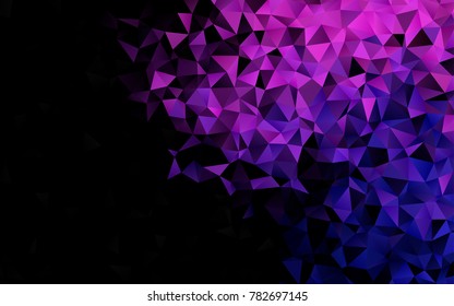 Light Purple vector polygonal pattern. Shining illustration, which consist of triangles. The elegant pattern can be used as part of a brand book.