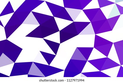 Light Purple vector polygonal. Shining illustration, which consist of triangles. A new texture for your design.