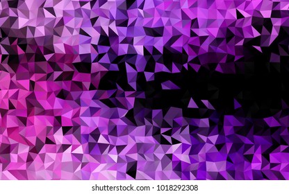 Light Purple vector polygonal template. Modern geometrical abstract illustration with gradient. Brand-new style for your business design.