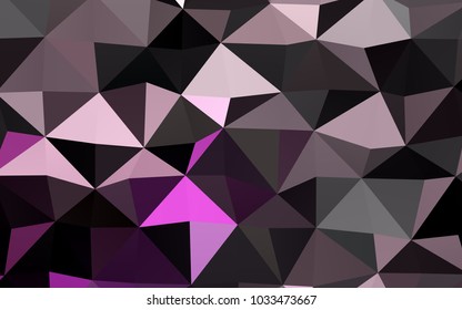 Light Purple vector polygonal template. Colorful illustration in abstract style with gradient. The elegant pattern can be used as part of a brand book.