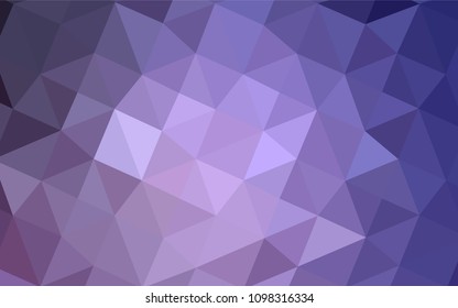 Light Purple vector polygonal template. Colorful abstract illustration with gradient. That pattern can be used as a part of a brand book.