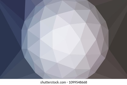 Light Purple vector polygonal template with a diamond. Polygonal illustration, which consists of triangles. Brand new style for your business design.
