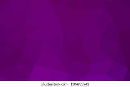 Light Purple vector polygonal template. Brand new colored illustration in blurry style with gradient. The completely new template can be used for your brand book.