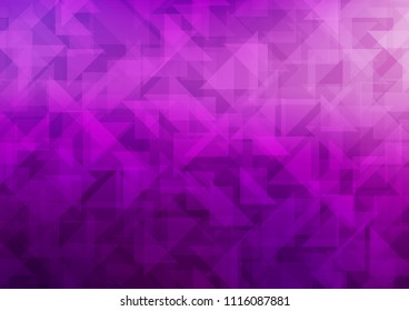 Light Purple vector polygonal template. Shining colored illustration in a Brand new style. A completely new design for your business.