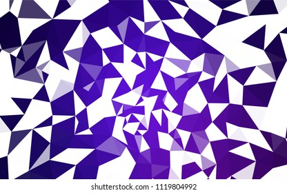 Light Purple vector polygonal template. Geometric illustration in Origami style with gradient.  Polygonal design for your web site.