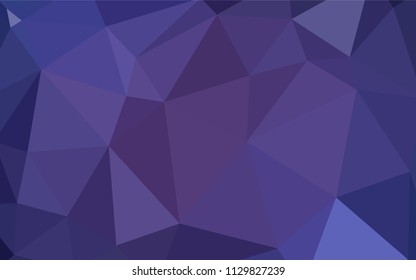 Light Purple vector polygonal template. Shining colorful illustration with triangles. Best triangular design for your business.