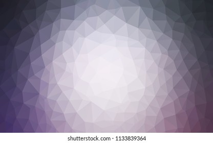 Light Purple vector polygonal template. Colorful illustration in polygonal style with gradient. Pattern for a brand book's backdrop.