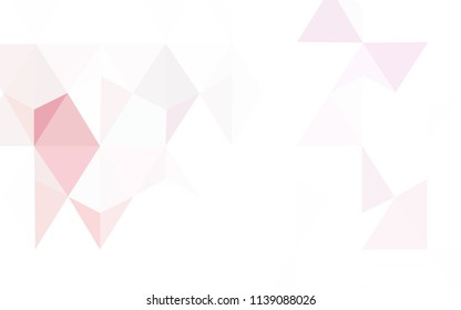 Light Purple vector polygonal template. Glitter abstract illustration with an elegant triangles. Template for cell phone's backgrounds.