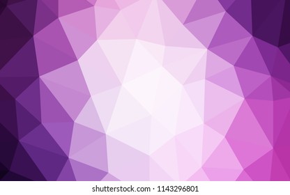 Light Purple vector polygonal template. Colorful illustration in polygonal style with gradient. Brand new style for your business design.
