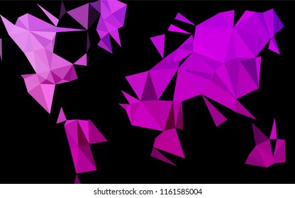 Light Purple vector polygonal template. Modern geometrical abstract illustration with gradient. A new texture for your design.