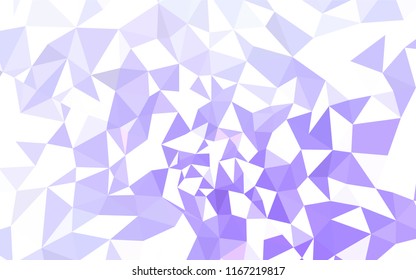 Light Purple vector polygonal template. Polygonal abstract illustration with gradient. Polygonal design for your web site.