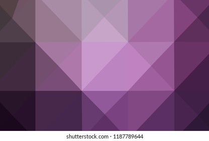 Light Purple vector polygonal template. Colorful illustration in abstract style with gradient. The template for cell phone's backgrounds.