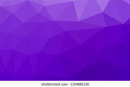 Light Purple vector polygonal template. Creative geometric illustration in Origami style with gradient. Brand new style for your business design.