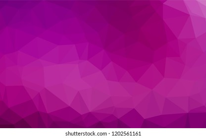 Light Purple vector polygonal template. Shining illustration, which consist of triangles. A completely new template for your business design.