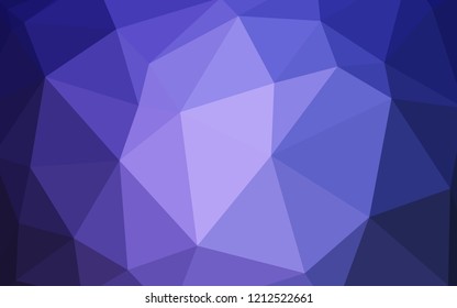 Light Purple vector polygonal template. Glitter abstract illustration with an elegant triangles. Template for cell phone's backgrounds.