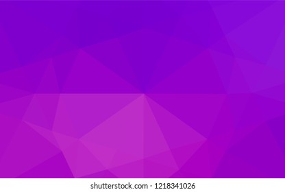 Light Purple vector polygonal template. A vague abstract illustration with gradient. A completely new design for your business.