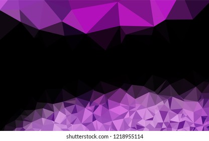 Light Purple vector polygonal template. Shining colored illustration in a Brand new style. The completely new template can be used for your brand book.