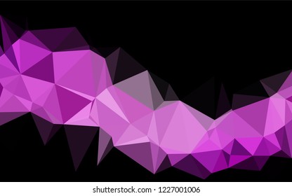 Light Purple vector polygonal template. Colorful abstract illustration with gradient. The completely new template can be used for your brand book.
