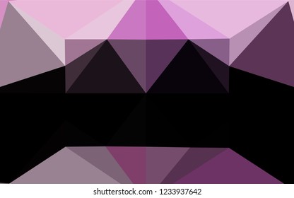 Light Purple vector polygonal template. An elegant bright illustration with gradient. A new texture for your design.