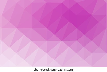 Light Purple vector polygonal template. A completely new color illustration in a vague style. Completely new template for your business design.