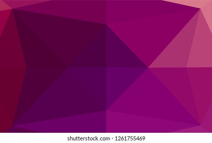 Light Purple vector polygonal template. Triangular geometric sample with gradient.  The template can be used as a background for cell phones.