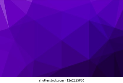 Light Purple vector polygonal template. Colorful illustration in abstract style with gradient. A completely new design for your business.