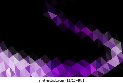 Light Purple vector polygonal template. Shining colored illustration in a Brand new style. A completely new template for your business design.