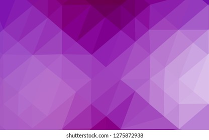Light Purple vector polygonal template. Modern geometrical abstract illustration with gradient. Completely new template for your business design.