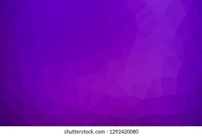 Light Purple vector polygonal template. Shining colored illustration in a Brand new style. Completely new template for your business design.
